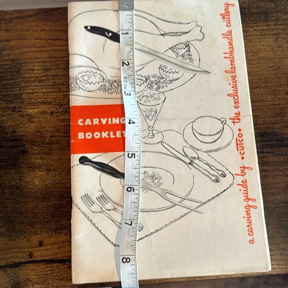 Vintage Carving Booklet A Carving Guide By Cutco Knives Cutlery 1954